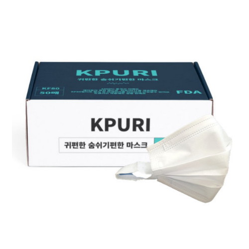 케이바이러스연구소 케이퓨리 귀편한 숨쉬기편한 마스크 (100매)_이미지