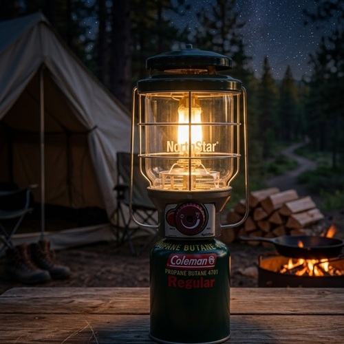 콜맨 노스스타 LP 가스랜턴 해외구매 (그린)_이미지