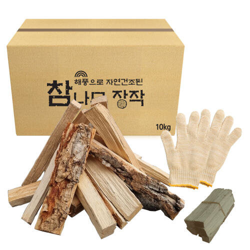 가쯔 캠핑용 불멍 참나무 장작 (10kg)_이미지