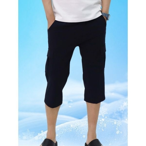 빌리버스 남자 밴딩 아이스 쿨 7부 카고바지 밴딩 팬츠 BDISP002 26749_5016710777_이미지