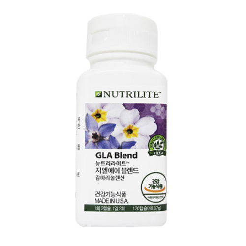 암웨이 뉴트리라이트 지엘에이 블렌드 감마리놀렌산 120캡슐 (1개)