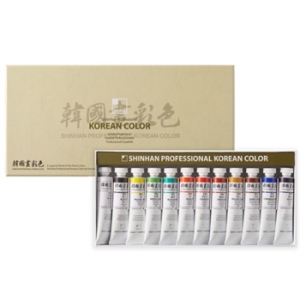 신한화구 신한 한국화물감 20ml 12색/신한한국화물감12색