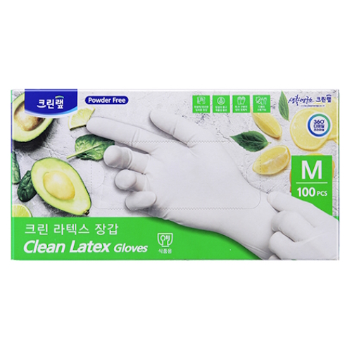 크린랲 라텍스장갑 (중) 100매 (1개(100매))_이미지