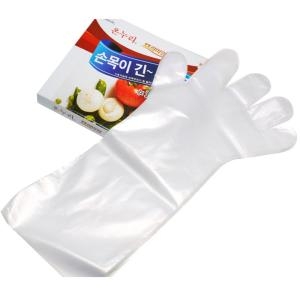 온누리 위생 비닐 손목롱 손목긴 미용 일회용 장갑_이미지