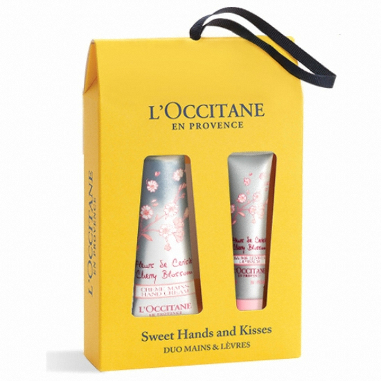 록시땅 체리 블라썸 핸드크림 앤 립밤 듀오 (1세트)