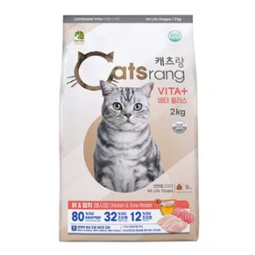 대주펫푸드 캐츠랑 비타플러스 2kg (1개)