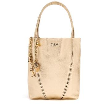  끌로에 Spin metallic leather top handle bag 83I-TMY045