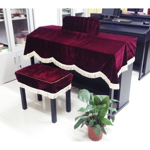 야마하 CLP 635 625 685 535 피아노 천 피아노 먼지 커버 프리미엄 벨벳 와인 CLP625 함유_이미지