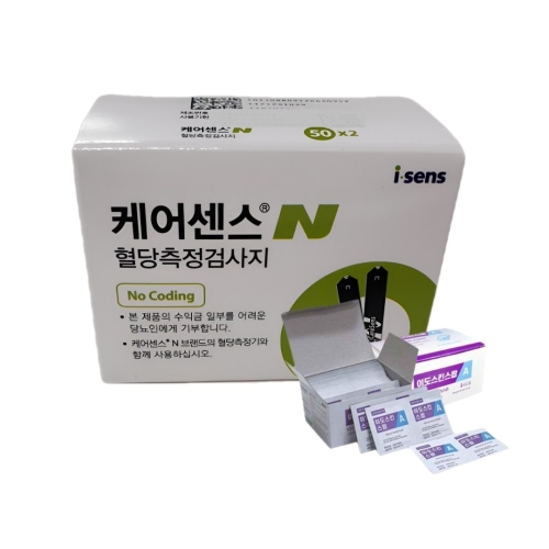 아이센스 ㅤ케어센스N 혈당시험지 병원용 (100매)_이미지