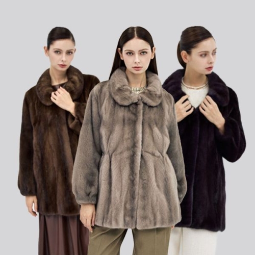 대동모피 여성 SAGA 휘메일 풀스킨 밍크 코트 35570566_이미지