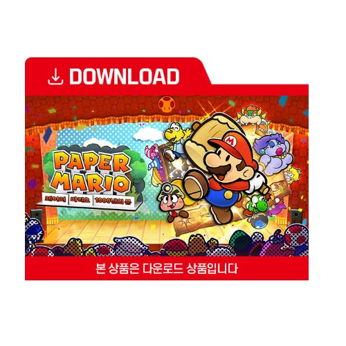 Nintendo 페이퍼 마리오 1000년의 문 한글판 (SWITCH, 다운로드코드)