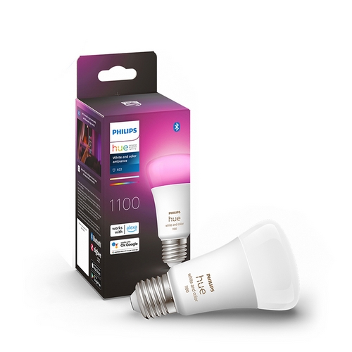 필립스 LED hue 화이트 앤 컬러 엠비언스 벌브 1100루멘 9W (1개)_이미지