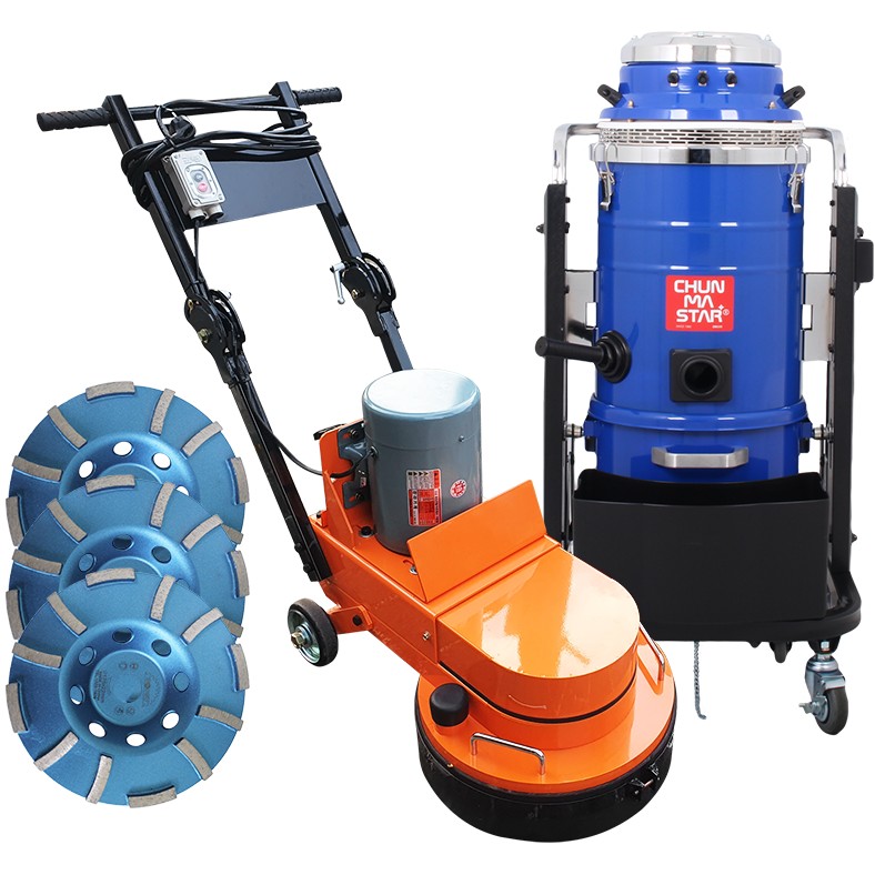 센다이 연삭기 SD-500A + 우수 평컵 7형 + 천마 산업용 청소기 CM-3300WD_이미지