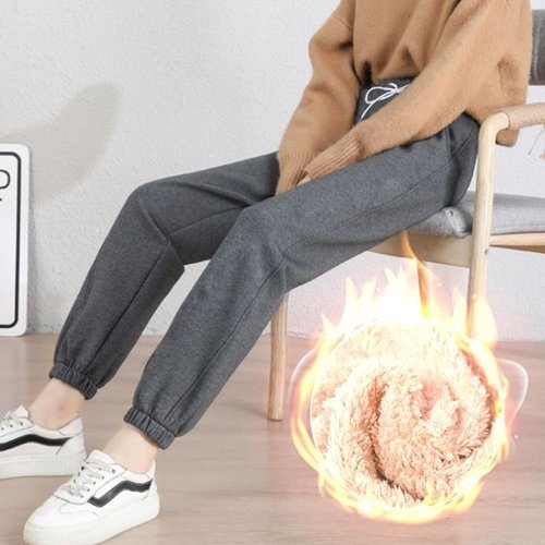  알티피아 양털 방한 바지 여자 겨울 후리스 안감 조거팬츠 WEE8F1B