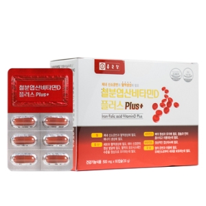 종근당건강 철분 엽산 비타민D 플러스 60캡슐 (2개)_이미지