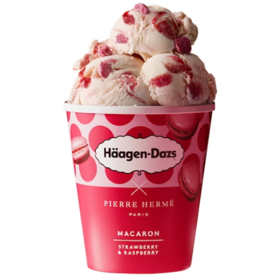 하겐다즈 스트로베리 라즈베리 마카롱 파인트 아이스크림 403ml (1개)