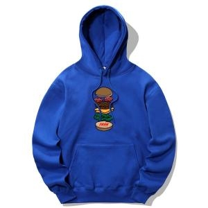 트립션 트립션  BURGER FLOOR 후드티 블루 _TRIP20HDBLU040