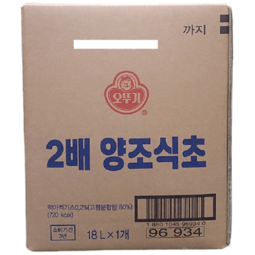 오뚜기 2배 양조식초 BIB 18L (1개)_이미지