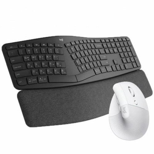 로지텍 ERGO K860 + LIFT (페일그레이)_이미지