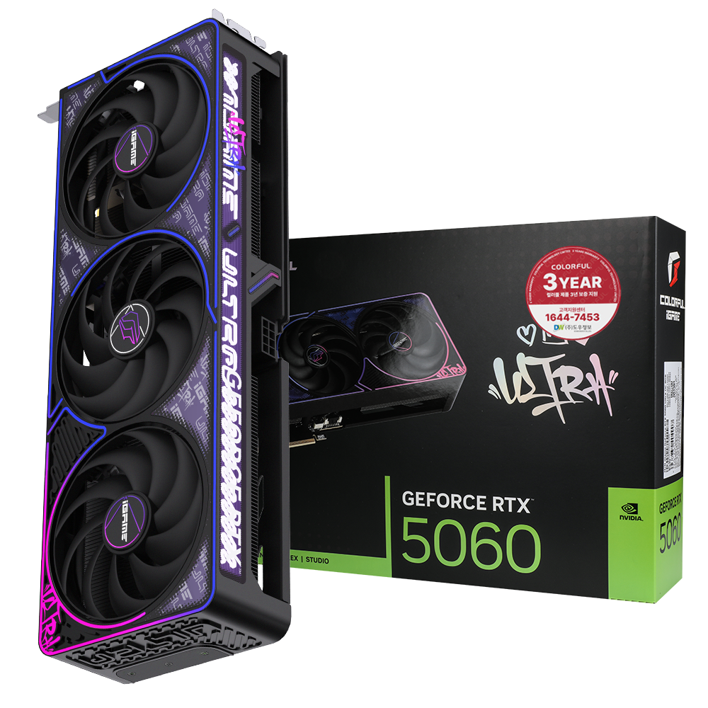 COLORFUL iGame 지포스 RTX 5060 ULTRA OC D7 8GB 도우정보