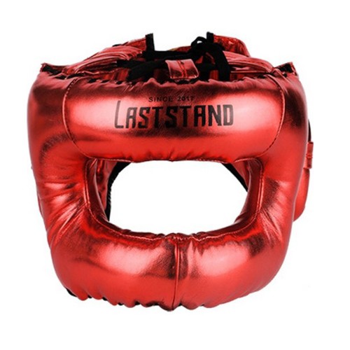 서하의집 격투기용 메탈릭 헤드기어 (레드)