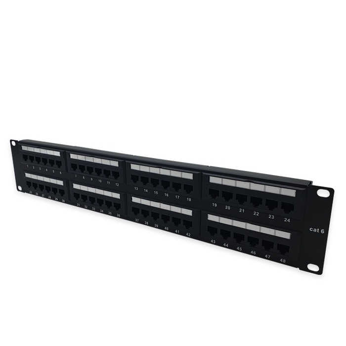 라인업시스템 LANSTAR CAT.6 UTP 48포트 패치판넬