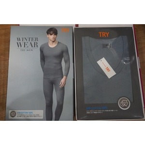 갱수네 젠틀 양면 남상하 얇은 내복 세트 순면