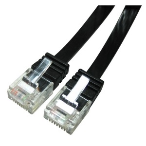 라인업시스템 LANStar CAT.6 UTP 기가 평면 랜 케이블 블랙 [3m]