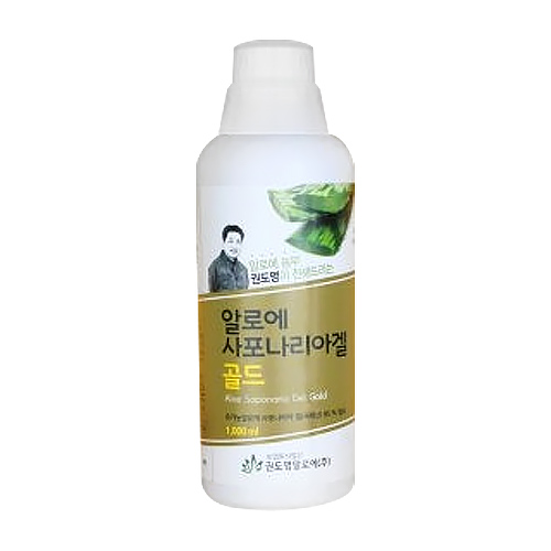껍질째 먹는 유기농 알로에 사포나리아 겔 1000ml