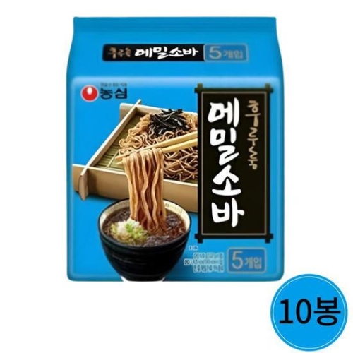 농심 시원한 메밀소바 127g (10개)