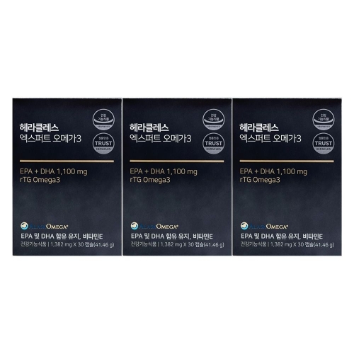 콜마비앤에이치 헤라클래스 엑스퍼트 오메가3 1382mg 30캡슐 (3개)