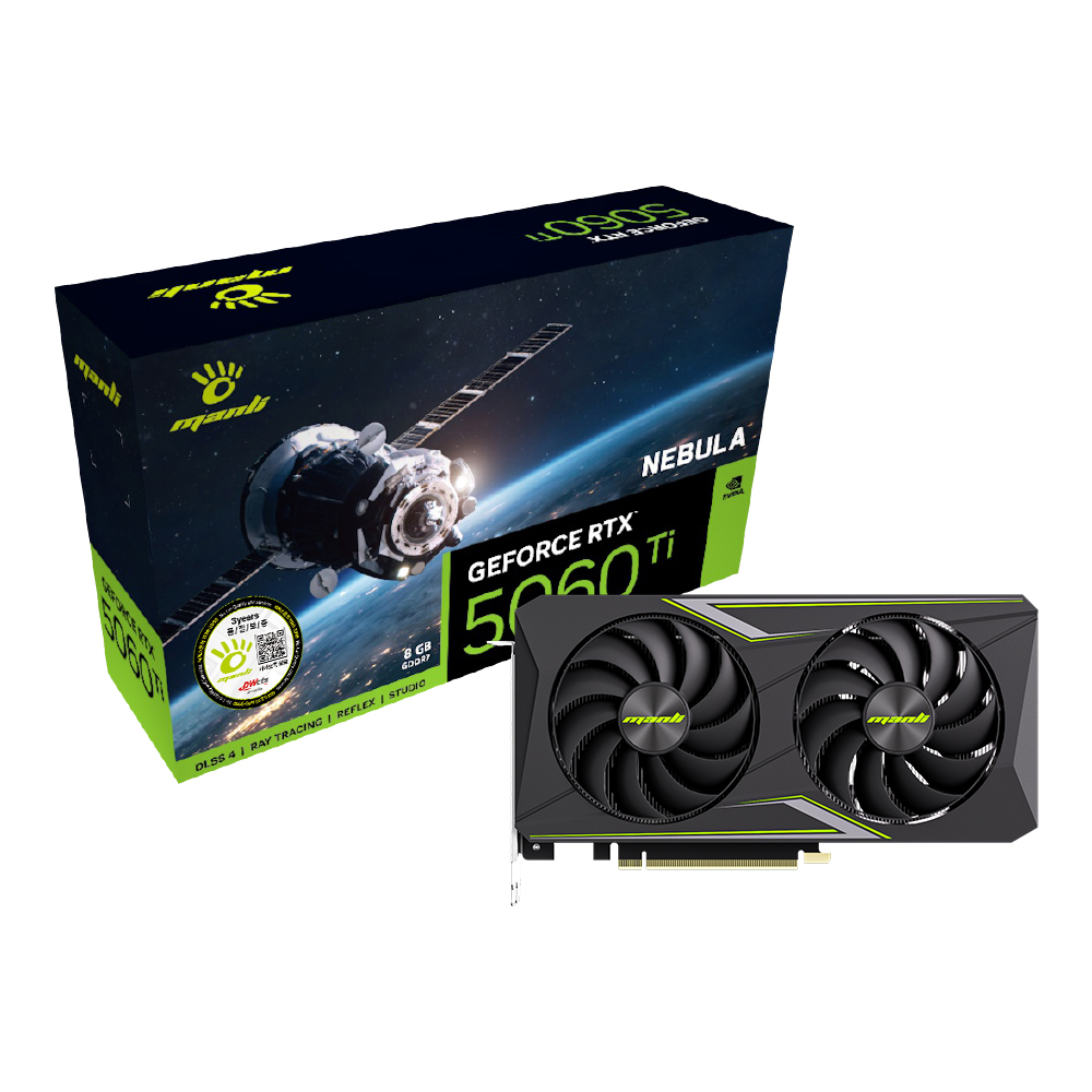 MANLI 지포스 RTX 5060 Ti Nebula D7 8GB 대원씨티에스_이미지