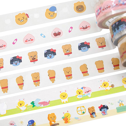 카카오프렌즈 카카오프렌즈 리틀 프렌즈 데코테이프이미지입니다. 누르면 해당 게시물로 새창이동합니다.