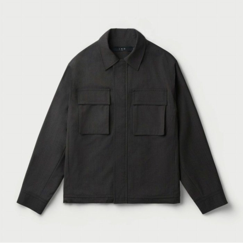 IRO MEN Bravure 테크 울 빅포켓 스티치 블루종 IQJAA25701BRX