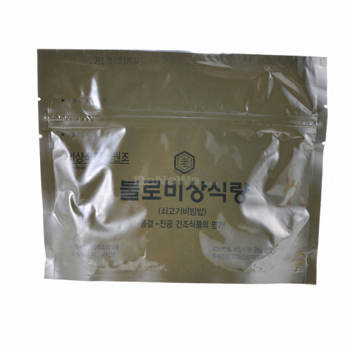 한미상사불로식품사업부 전투식량 2형 스프 쇠고기 비빔밥 148g (1개)_이미지