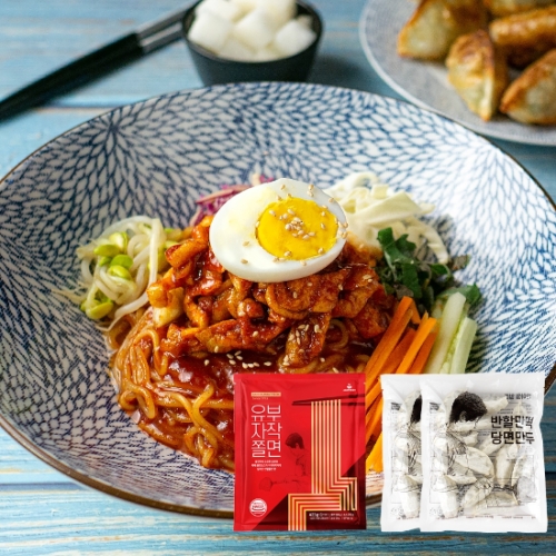 엄지식품 반야월할매 유부자작쫄면 423g + 당면만두 420g (1개)_이미지