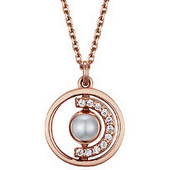 디디에두보 6월 탄생석 진주 드봉디디 목걸이 JDRNRWS126W