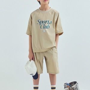 탑텐키즈 남아 반팔 피스테 우븐 셋업 (MKF2IP1012)_이미지