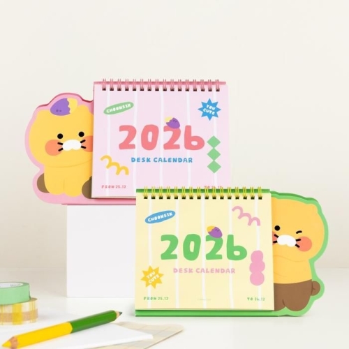 카카오프렌즈 2026 춘식이 형태 탁상 달력
