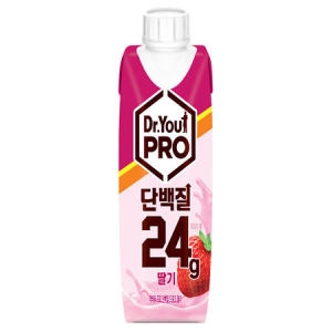 오리온 닥터유 단백질 프로 드링크 딸기 250ml (1개)_이미지