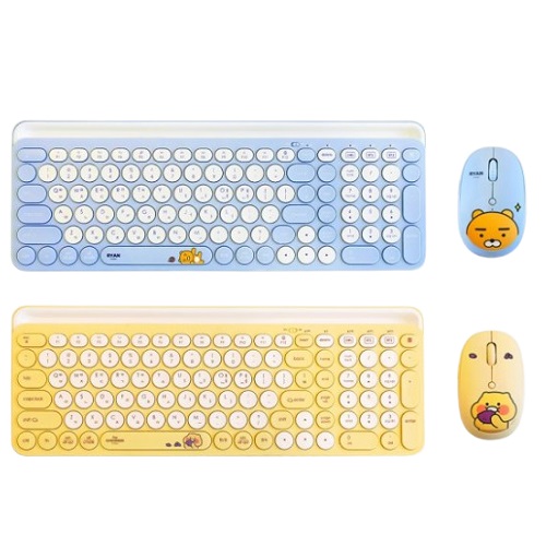 퓨전에프앤씨 카카오프렌즈 무선 키보드 마우스 세트