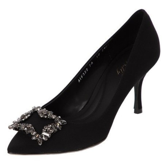 소다 보석장식 펌프스 ALF322 (TA10, 블랙)_이미지