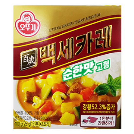 오뚜기 백세카레 순한맛 고형 100g (1개)_이미지