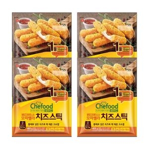 롯데푸드 쉐푸드 모짜렐라 치즈스틱 400g (4개)