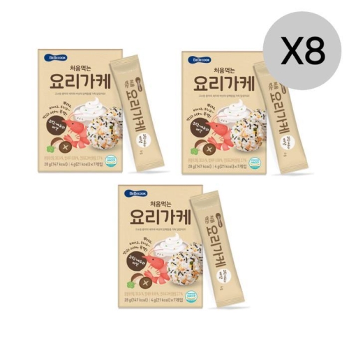 베베쿡 처음먹는 요리가케 크림새우와 버섯 28g (24개)