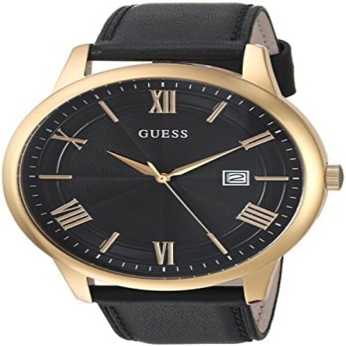 게스 U0972G2 Oversized Classic Genuine Leather with Date. Color BlackGold..