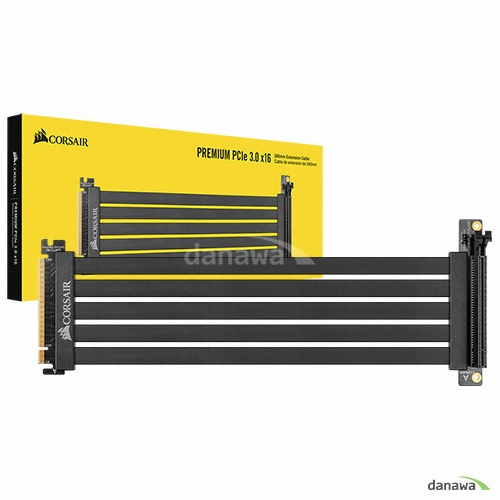 CORSAIR Premium PCIe 3.0 x16 Extension Cable 300mm_이미지