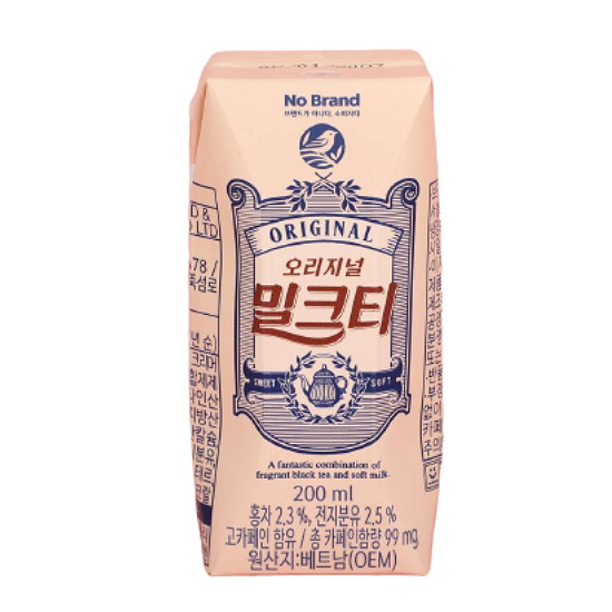 이마트 노브랜드 오리지널 밀크티 200ml (24개)