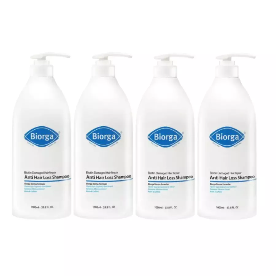 바이오가 바이오틴 손상모발개선 탈모완화 샴푸 1000ml (4개)_이미지