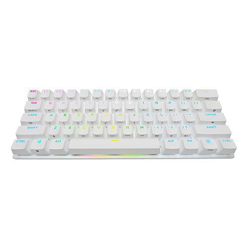 CORSAIR K70 프로 미니 핫스왑 화이트 무선 게이밍 기계식 키보드 (적축)_이미지